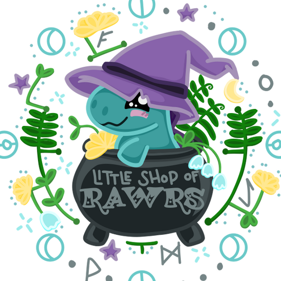Little Shop of RAWRS Logo Little Shop of RAWRS Logo